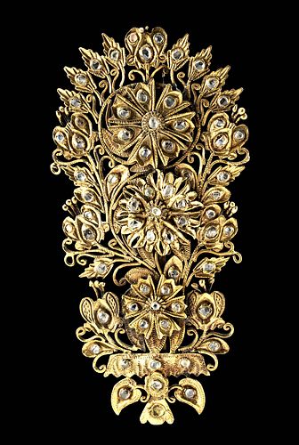 BEAUTIFUL 19TH C MUGHAL FLORAL 37160f