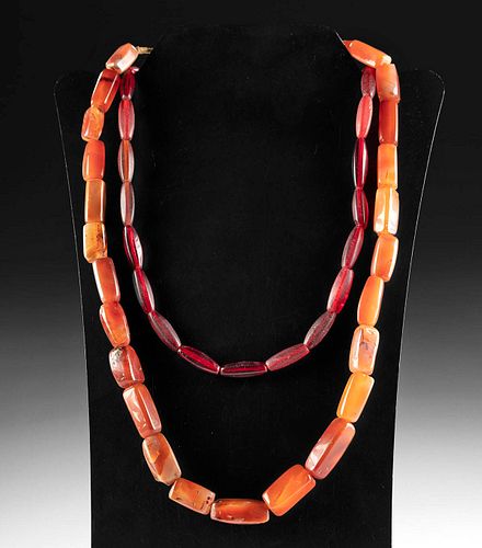 18TH C GERMAN NECKLACES CARNELIAN 37161e