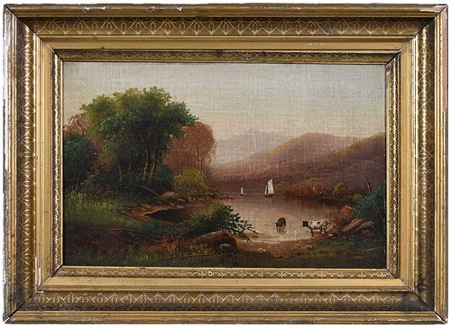 HUDSON RIVER LANDSCAPE(American School,