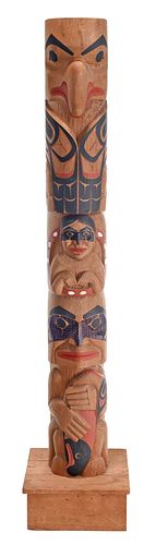 NORTHWEST COAST CARVED POLYCHROME 3716df