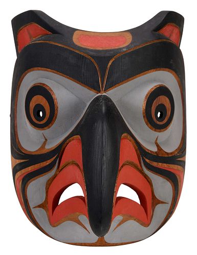 KWAKWAKA WAKW HORNED OWL MASK20th 3716e4