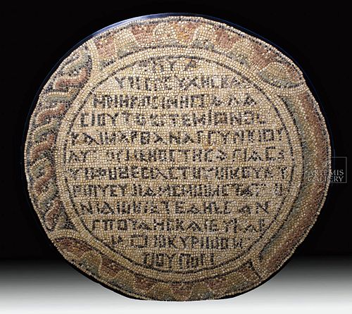 TRANSLATED ROMAN ROUND MOSAIC -