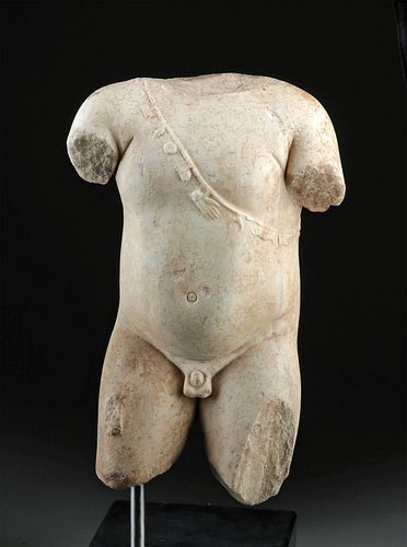 PUBLISHED / EXHIBITED ROMAN MARBLE TORSO