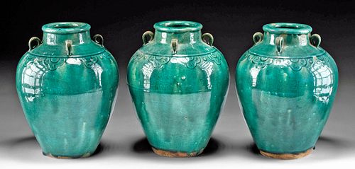 19TH C. CHINESE QING GLAZED POTTERY