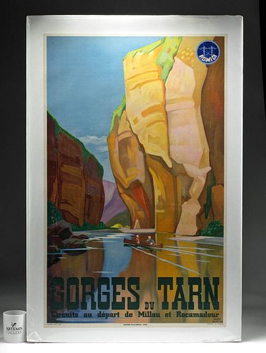 ORIGINAL 1937 FRENCH TRAVEL POSTER