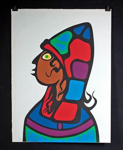 SIGNED NORVAL MORISSEAU SILKSCREEN 3717a9