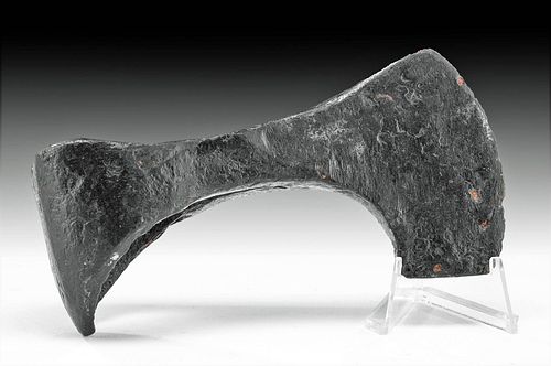 9TH C. VIKING STEEL BEARDED AXE