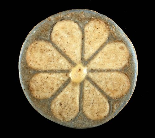 EGYPTIAN NEW KINGDOM FAIENCE ROSETTE 3717e1