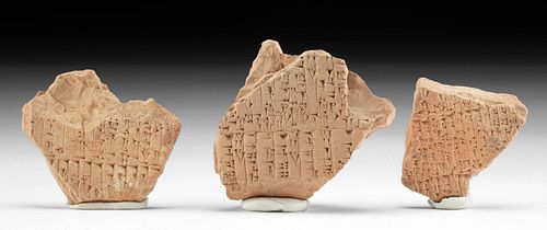 3 BABYLONIAN TERRACOTTA CUNEIFORM