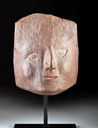 CHANCAY / HUARI WOOD MUMMY MASK,