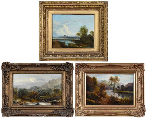 COLLECTION OF THREE BRITISH PAINTINGSGeorge