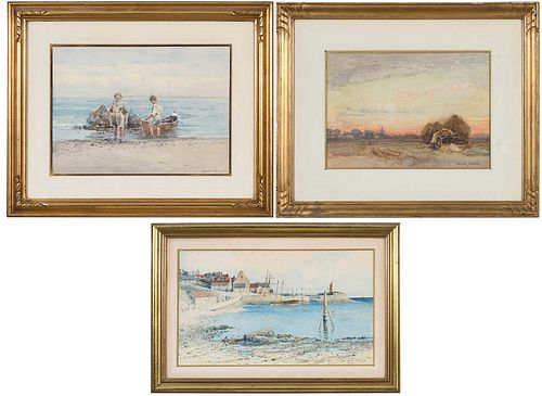 THREE SCOTTISH WATERCOLORS 19th 20th 371854