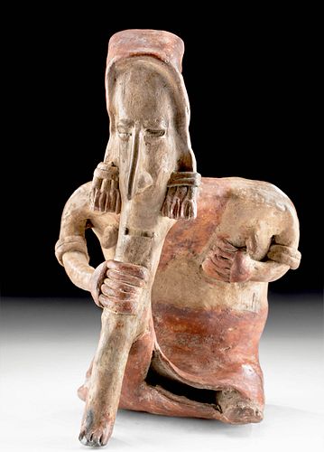 JALISCO POTTERY SEATED FEMALE FIGURE Originally 371878