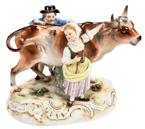 MEISSEN PORCELAIN FIGURAL GROUPGerman,