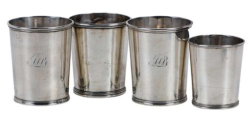 FOUR COIN SILVER JULEP CUPSAmerican  371900