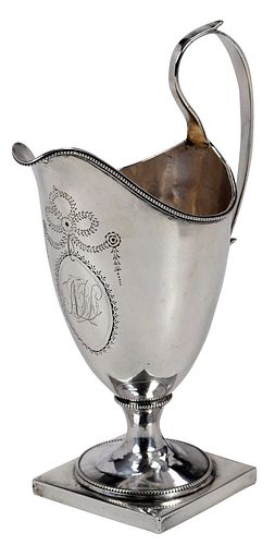 PHILADELPHIA COIN SILVER CREAMER,