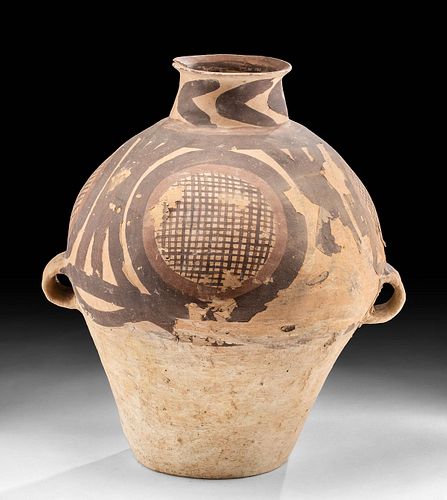 CHINESE NEOLITHIC POTTERY JAR GEOMETRIC 371941