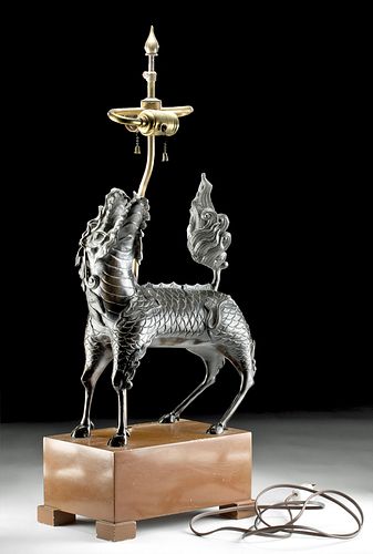 19TH C. JAPANESE MEIJI BRONZE KIRIN