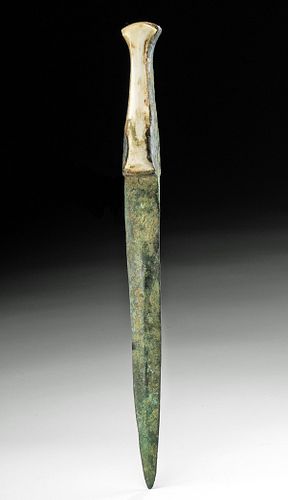 LURISTAN COPPER DAGGER WITH BONE 371996