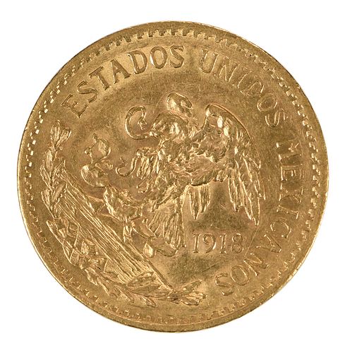 20 PESOS MEXICAN GOLD COIN1918 3719bd