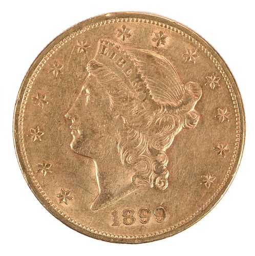 1899 LIBERTY HEAD 20 DOUBLE EAGLE 3719b5