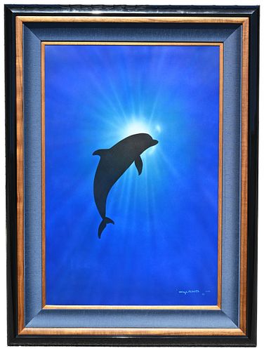 ROBERT WYLAND DOLPHIN DAY ORIGINAL 3719ec