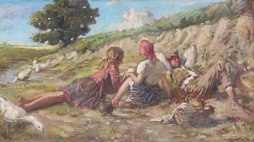 SIGNED, HUNGARIAN SCHOOL PAINTING
