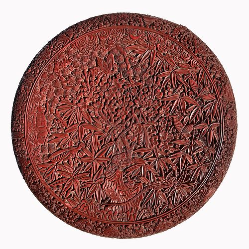 ANTIQUE CHINESE CINNABAR LACQUER 371a93