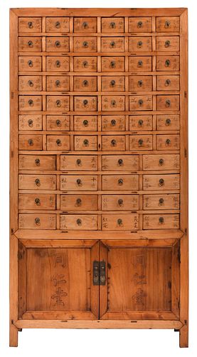 CHINESE HARDWOOD APOTHECARY CABINET19th 371ac5