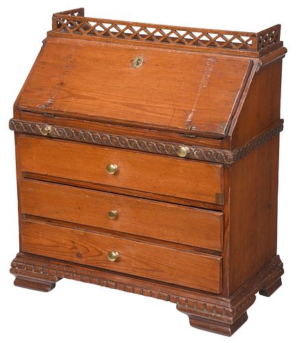 CHIPPENDALE STYLE PINE MINIATURE 371b17