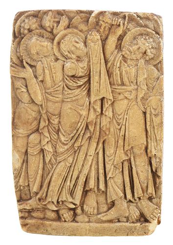 BYZANTINE STYLE PLASTER CAST RELIEF European  371b28