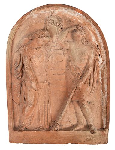 NEOCLASSICAL STYLE TERRACOTTA RELIEF 371b34