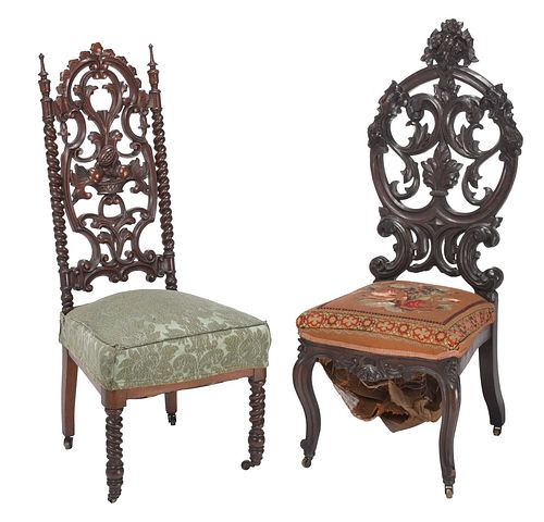TWO AMERICAN GOTHIC SIDE CHAIRSmid 371bcf