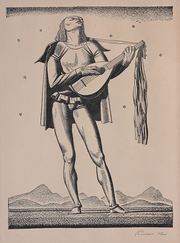 ROCKWELL KENT 1882 1971 TROUBADOUR Rockwell 371d22