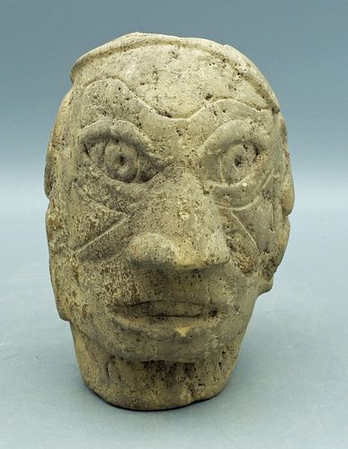 MOUND BUILDER STONE PIPE FROM ILLINOISA 371d4e