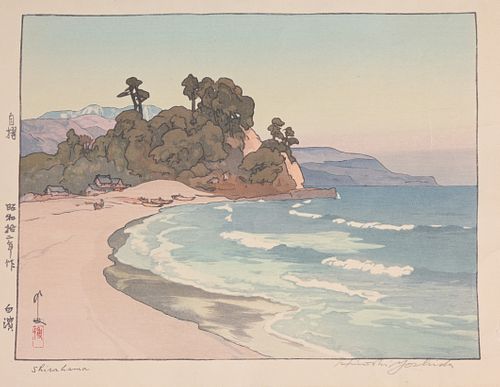 HIROSHI YOSHIDA (1876-1950) "SHIRAHAMA"Hiroshi