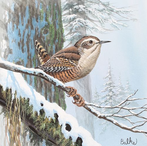 DON BALKE (B. 1933) "WINTER WREN"Don