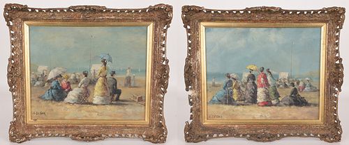 PAIR OF J LE SAUX 19TH 20TH C  371e88