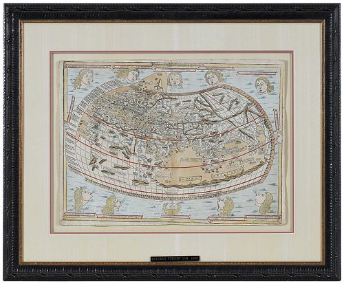 CLAUDIUS PTOLEMY - ULM MAP OF THE