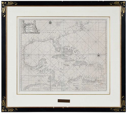 PIETER GOOS - 17TH CENTURY MAP OF THE