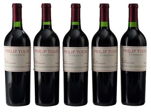 FIVE BOTTLES 1994 PHILIP TOGNIVintage