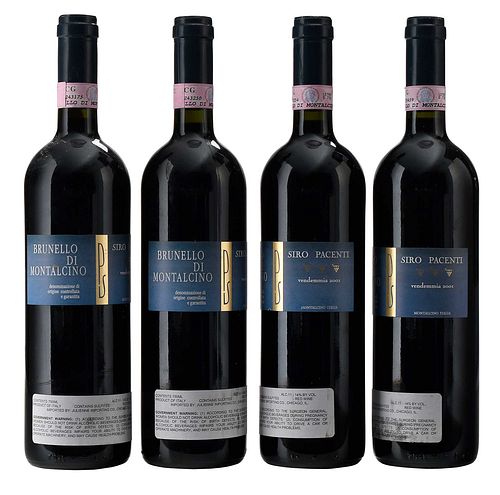 FOUR BOTTLES 2001 SIRO PACENTI