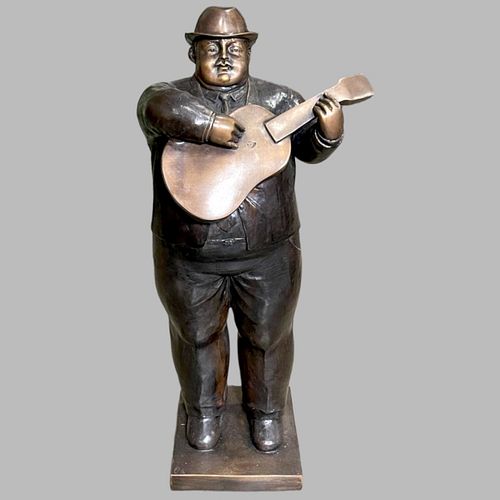 AFTER BOTERO MAN WITH GUITAR BRONZE 371ff8