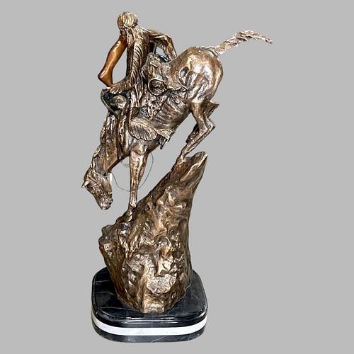AFTER FREDERIC REMINGTON BRONZE 371ff9