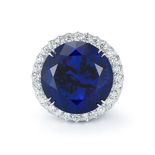 ROYAL BLUE TANZANITE AND DIAMOND 372061