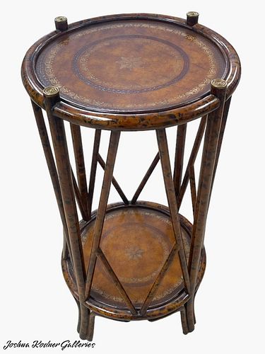 HOLLYWOOD REGENCY STYLE FAUX BAMBOO 37207c