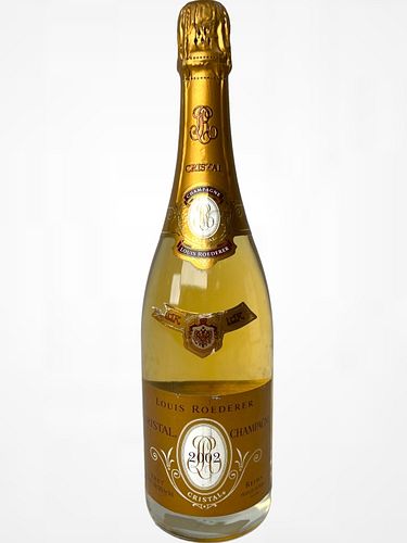 2002 LOUIS ROEDERER CRISTAL CHAMPAGNE 37209e