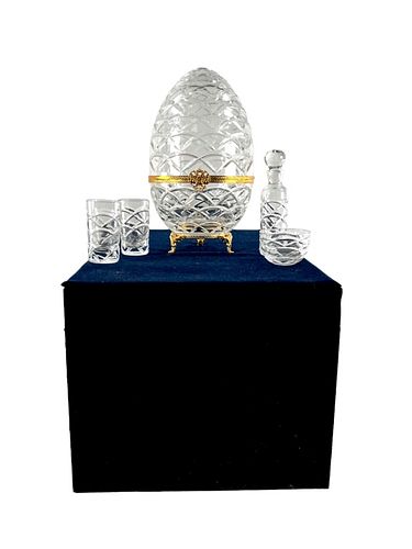 EGG BAR FABERGE CRYSTAL FOR VODKA