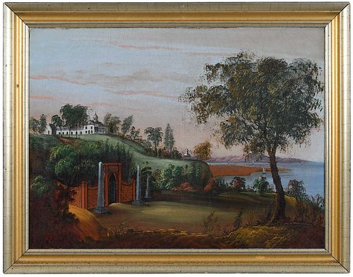 AMERICAN SCHOOL PAINTING MOUNT 372223