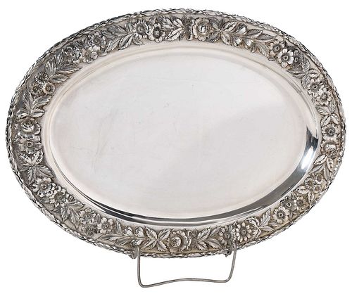 KIRK REPOUSSE STERLING OVAL TRAYBaltimore,
